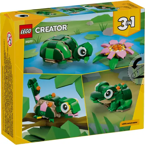 LEGO Creator 3 in 1 31377 Turtle with a Water Lily 124 Pcs's photo #3